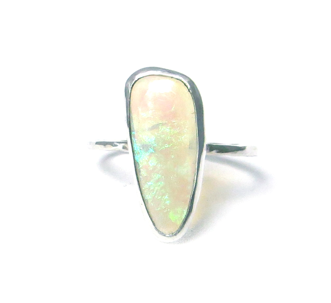 Opal and Silver Ring