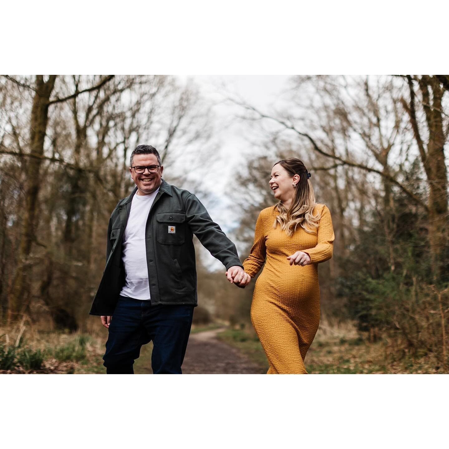 And soon they become three 💕

A slightly muddy walk in the woods with these two. But nothing can stop them smiling about their next adventure together. 

#couplesphoto 
#babyonboard 
#maternityphotography