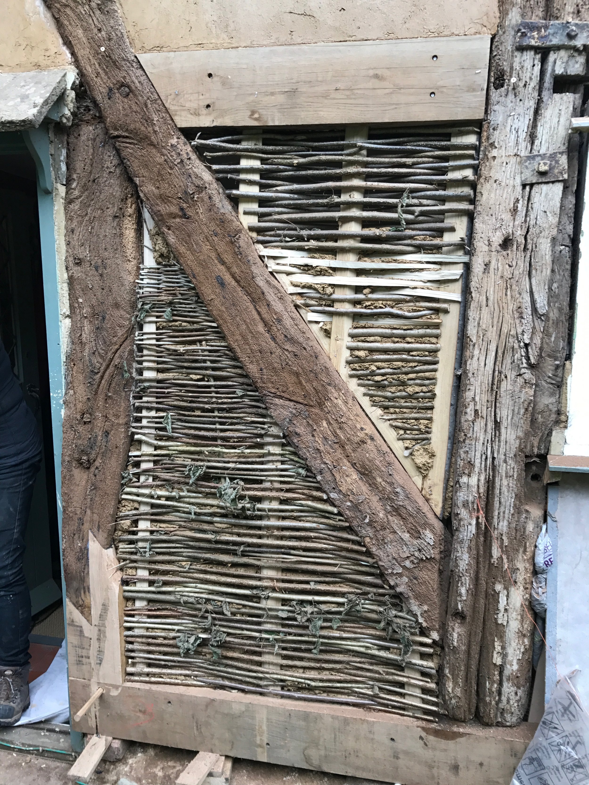 Re-placement wattle ready for daub