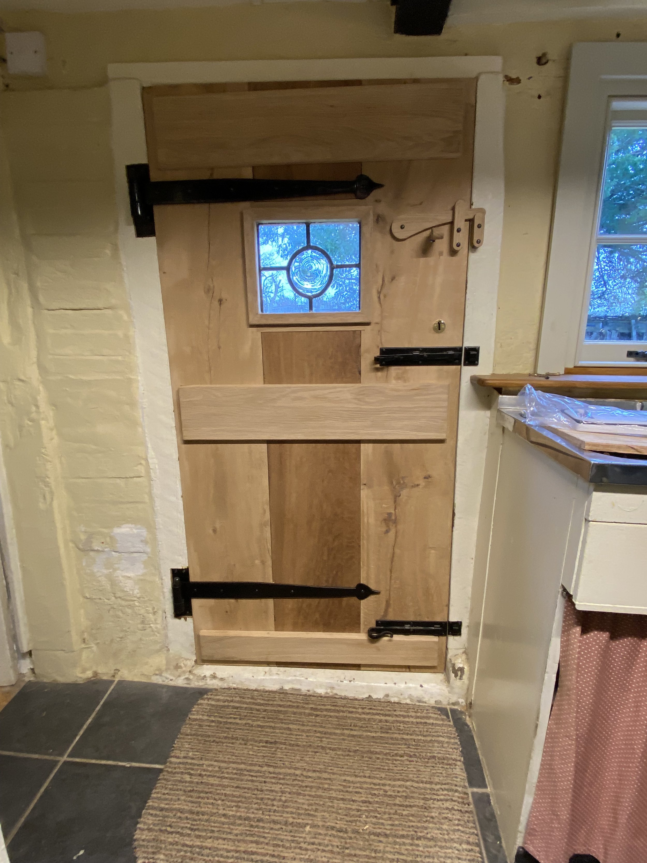 Finished door from the interior 