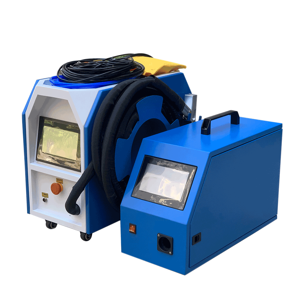 Industrial machine with a hose reel and touch screens used for cleaning or testing purposes.