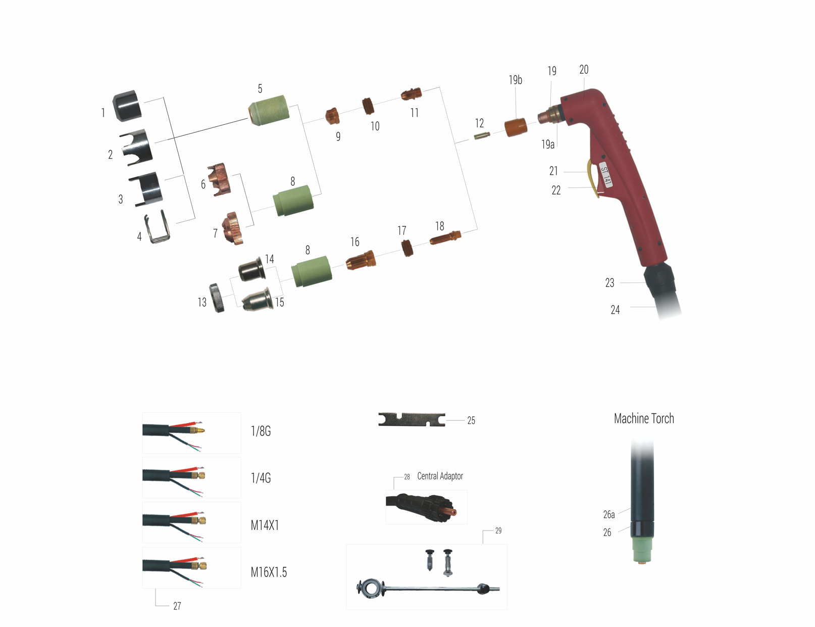ST 141 PLASMA CUTTING TORCH