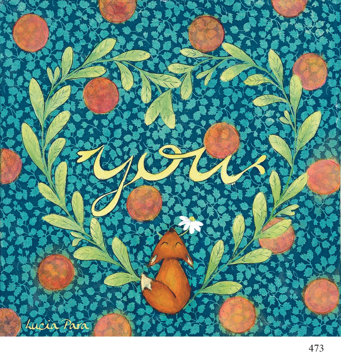 473 wreath Lucia Para arty cards 6x6.jpg