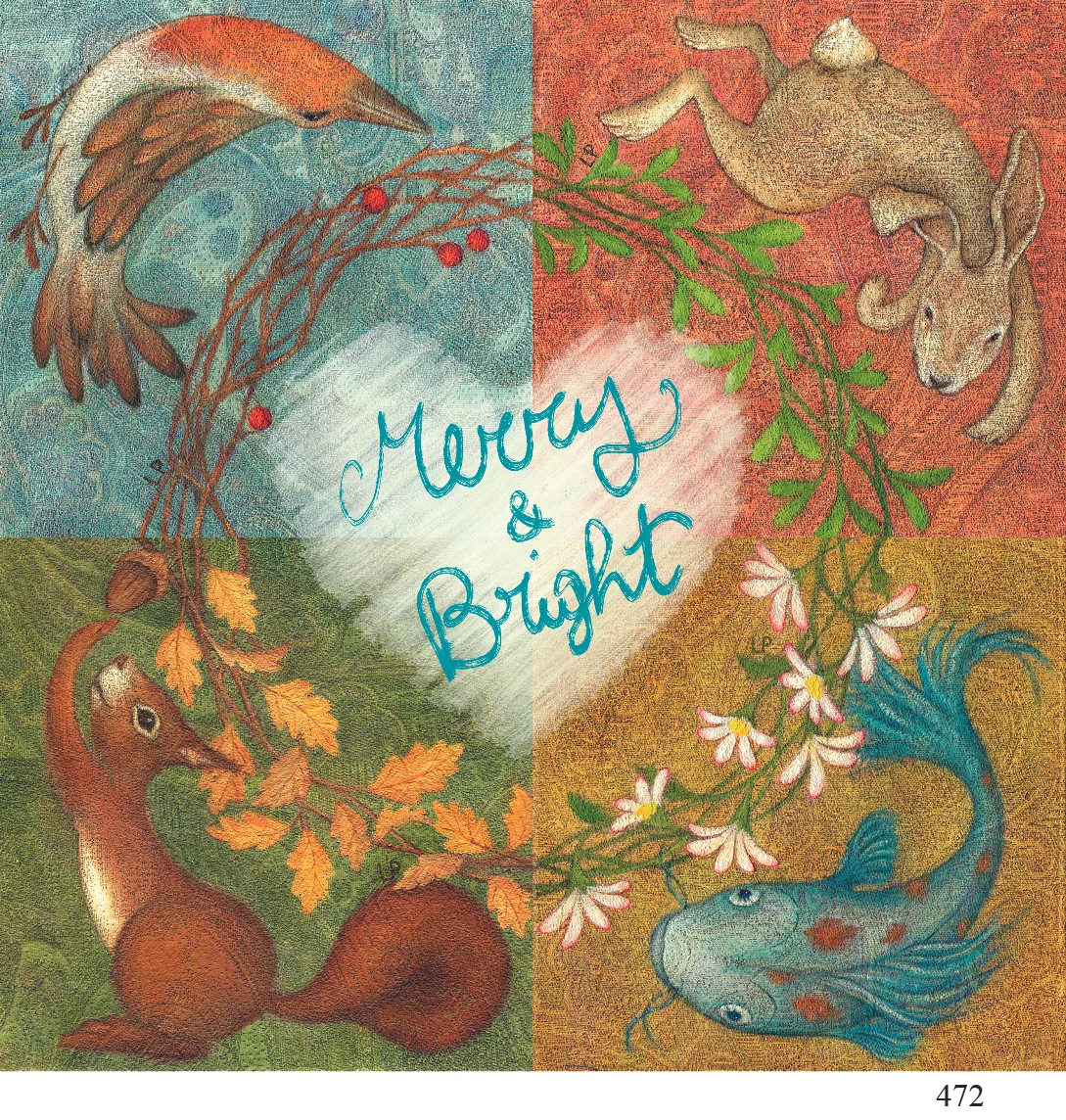 472 merry and bright Lucia Para arty cards 6x6.jpg