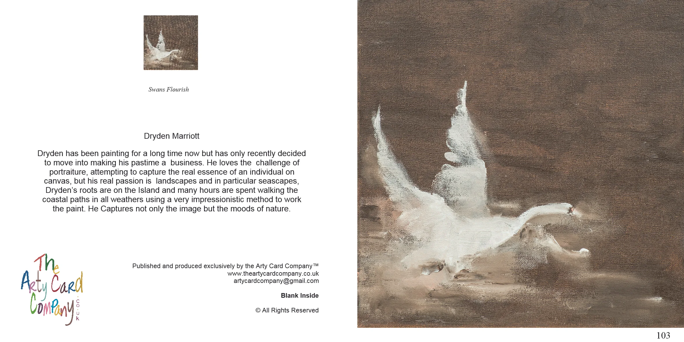 103 the swan Dryden Marriott 6x6 Arty Cards.jpg