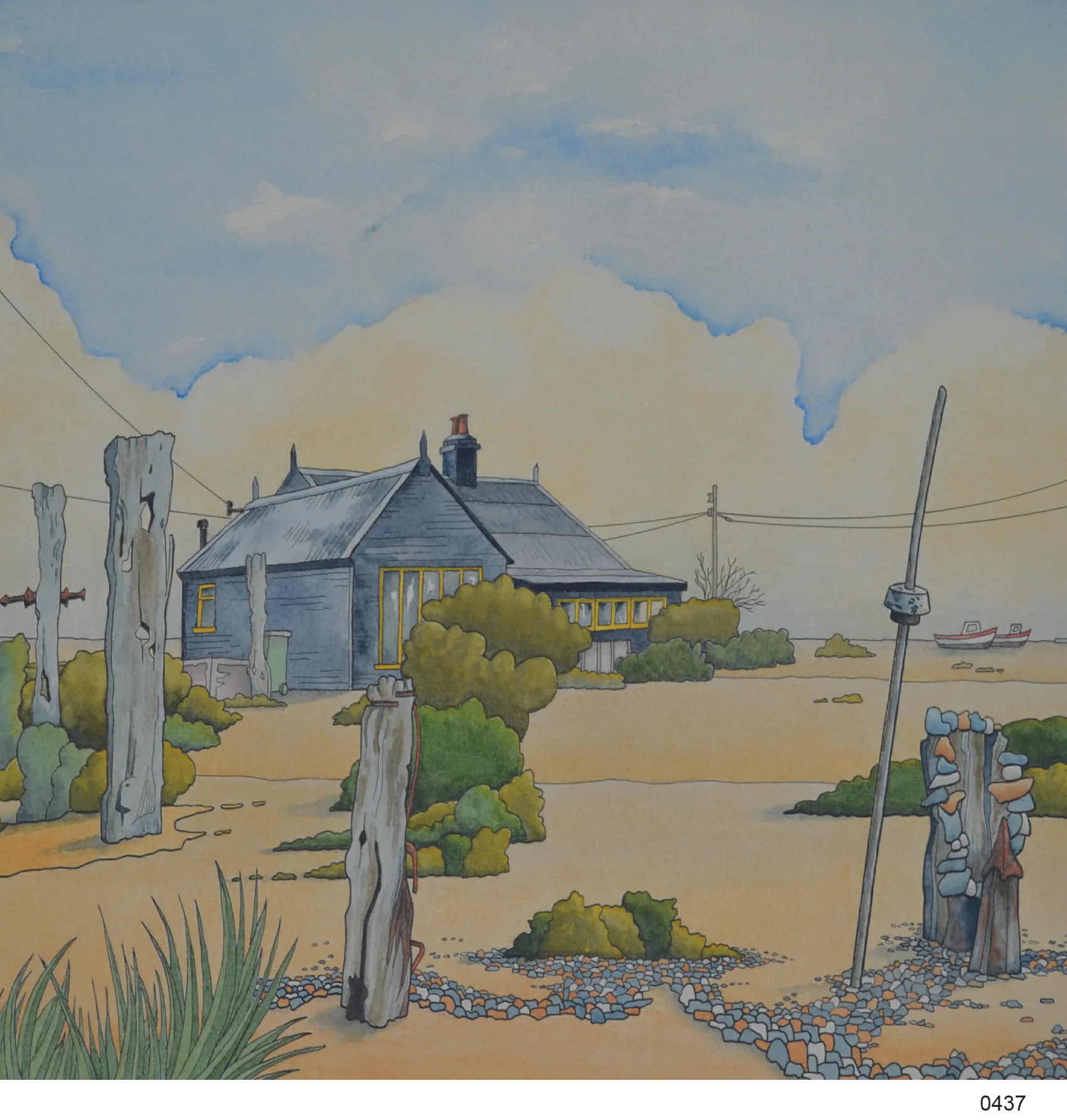 437 the duver Mick Westby arty cards 6x6.jpg