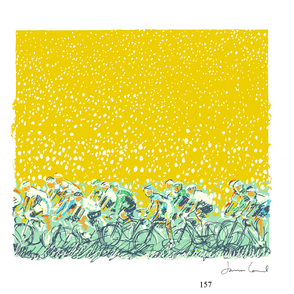 157 cycling james lord arty cards 6x6.jpg