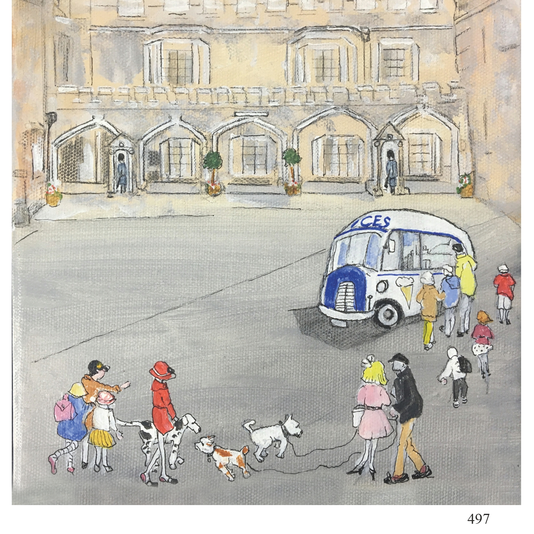 497 Ice Cream Queue Liz Fletcher artycards.jpg