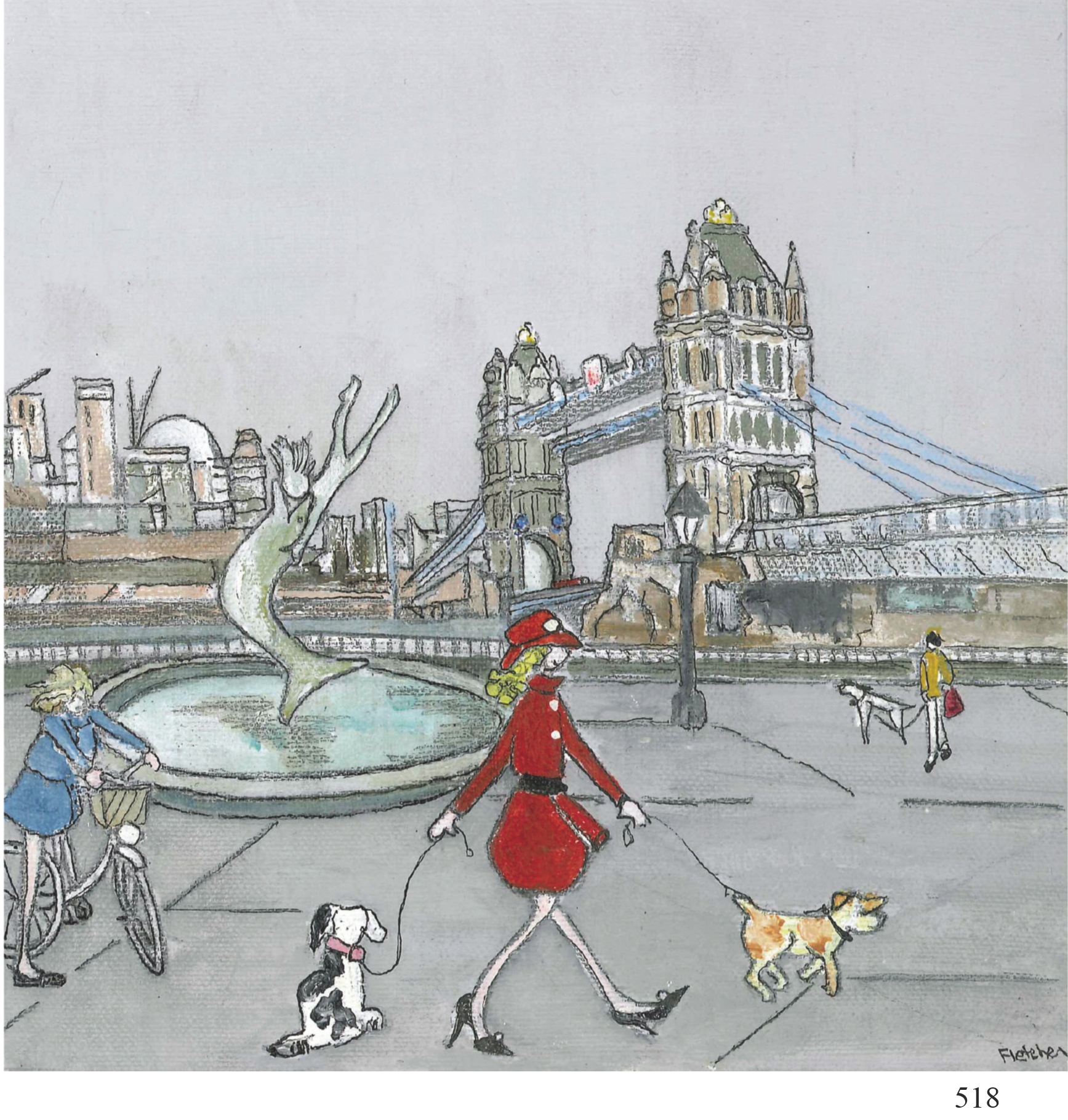 518 - 465 3 of us at tower bridge Liz Fletcher artycards.jpg