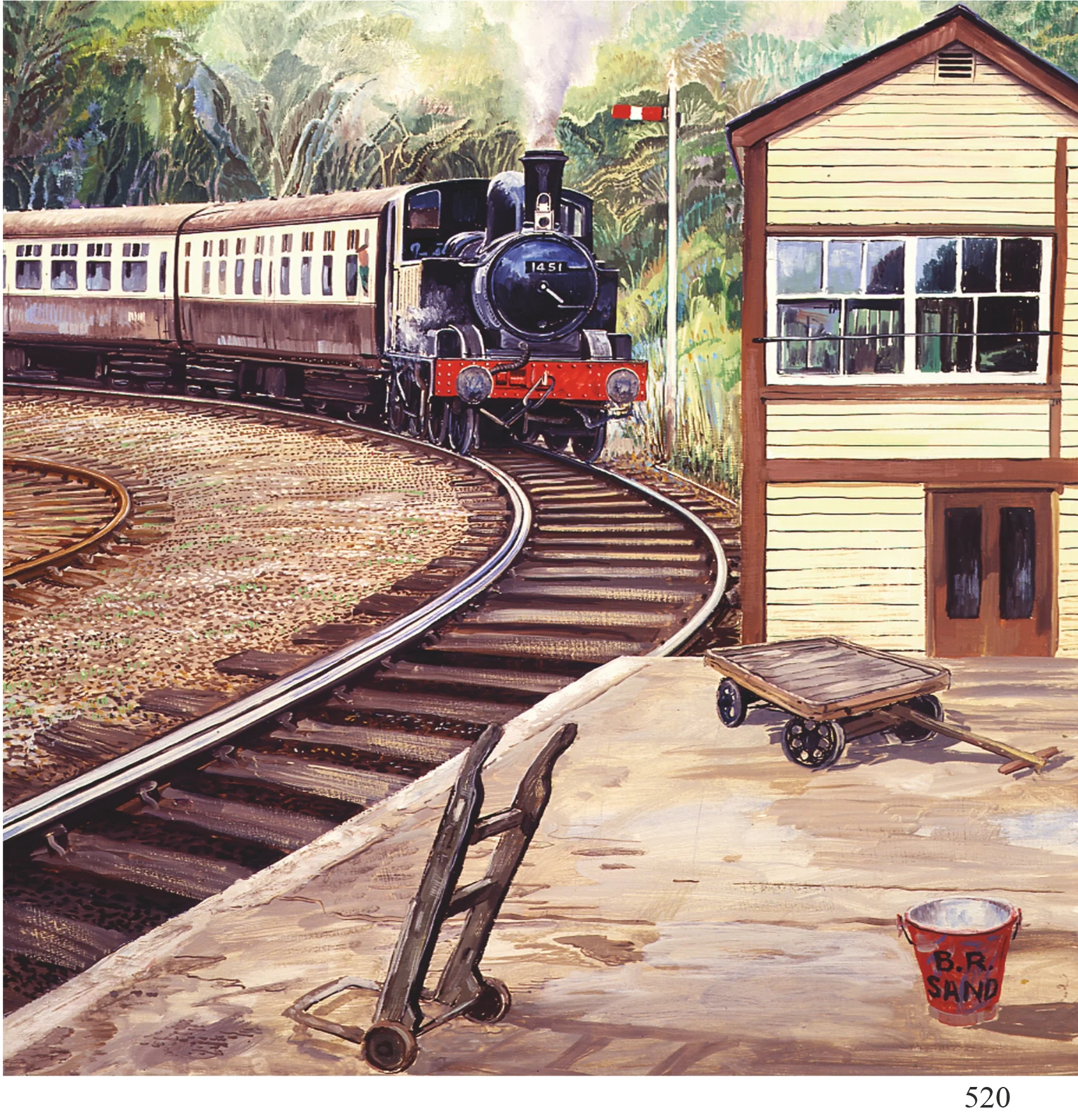 520 - 463 train arriving alex williams 6x6.jpg