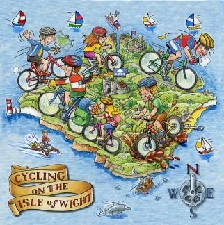 546 IOW Cycling Alan Rowe arty cards 6x6.JPG