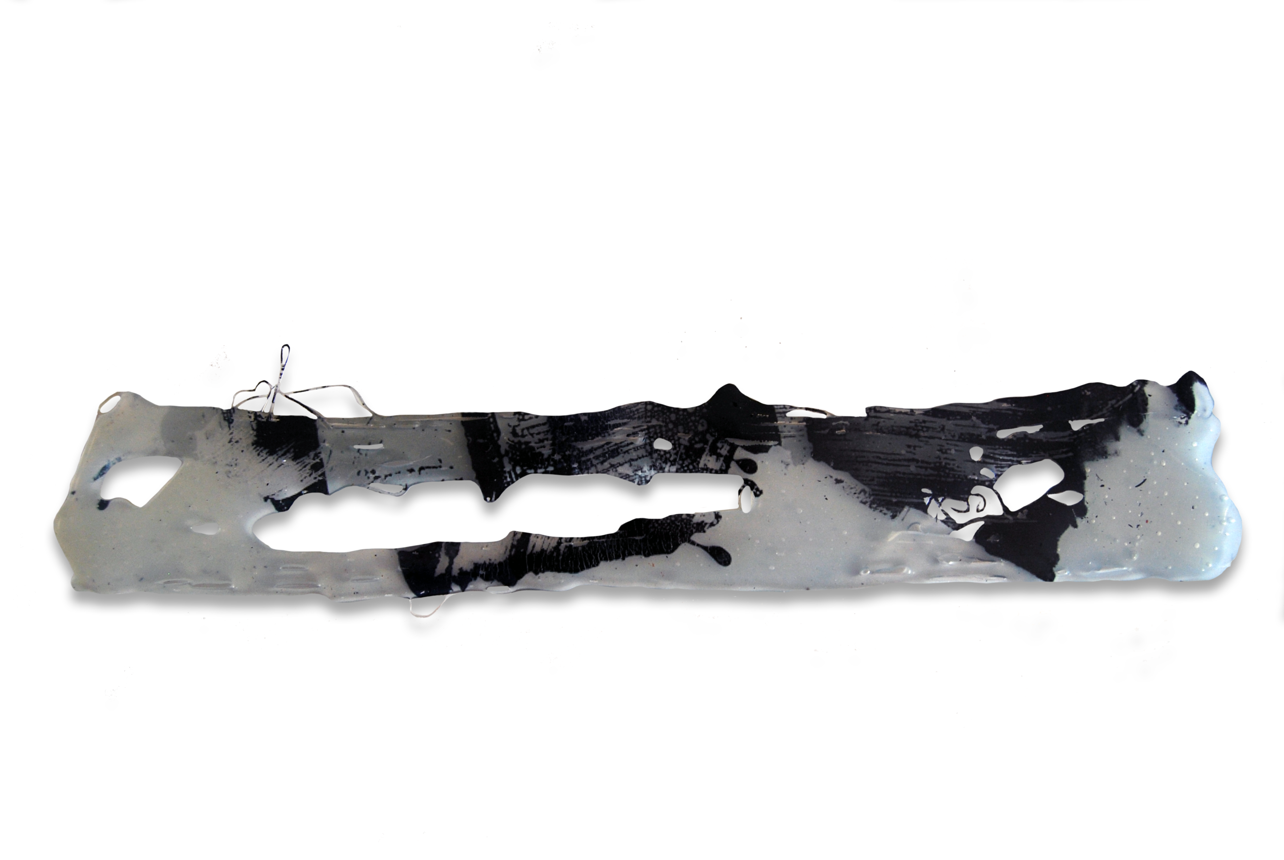 Transfer nº7, 2015, Transferencia Digital sobre cola Termofusible. 7 x 39 cm