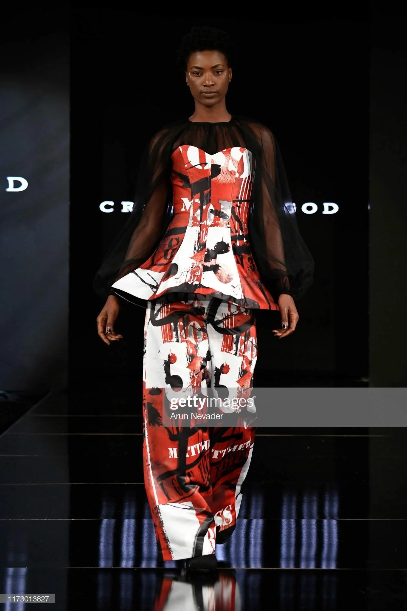  NEW YORK, NEW YORK - SEPTEMBER 07: A model walks the runway during Cross for God at New York Fashion Week Powered by Art Hearts Fashion NYFW at The Angel Orensanz Foundation on September 07, 2019 in New York City. (Photo by Arun Nevader/Getty Images