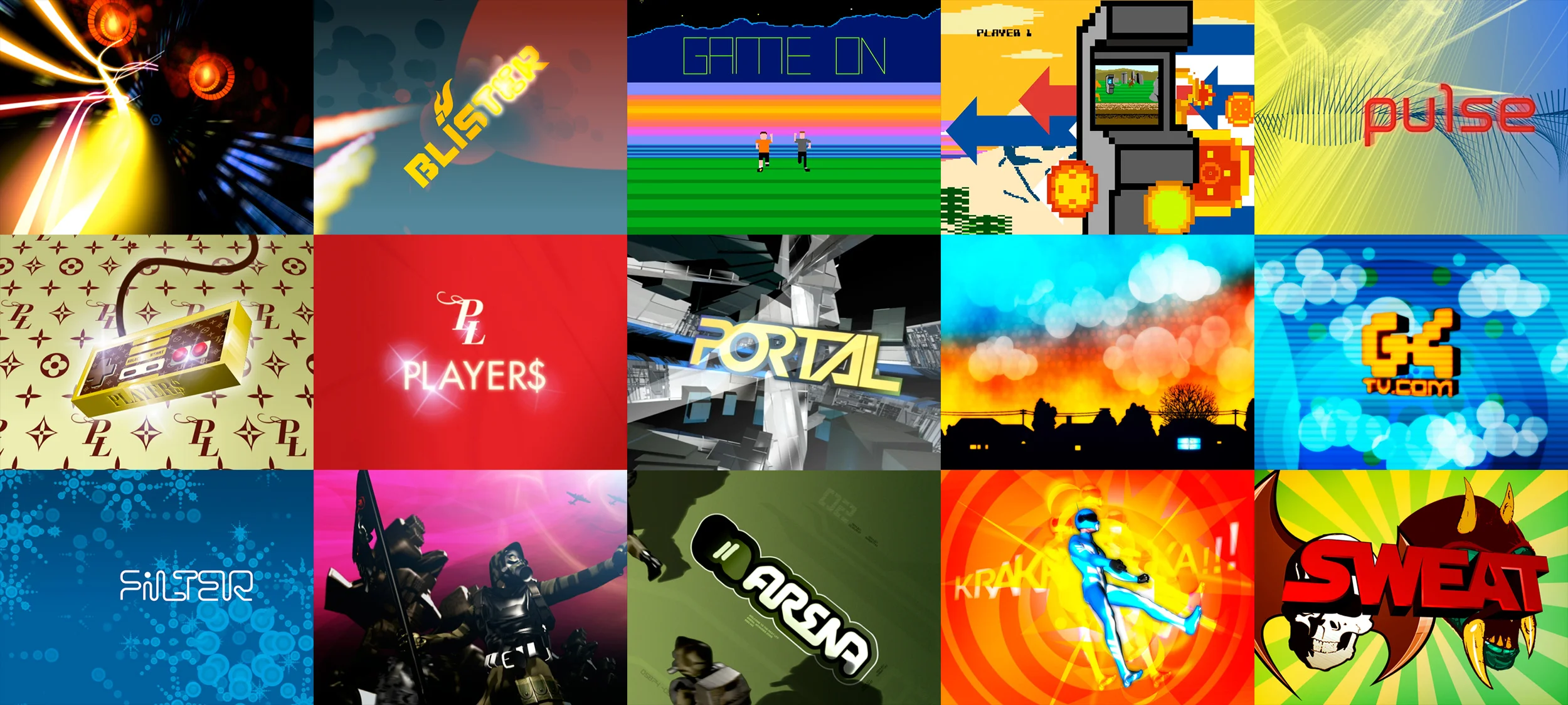 Sampling of various show opens