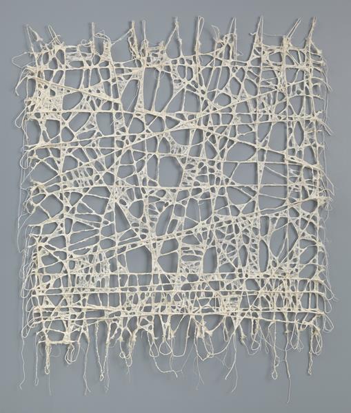 Float 44" x 37" string and kozo pulp 