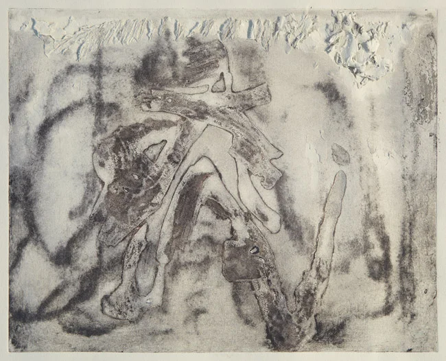 Zorba's Folly Carborundum monotype 11 x 14 