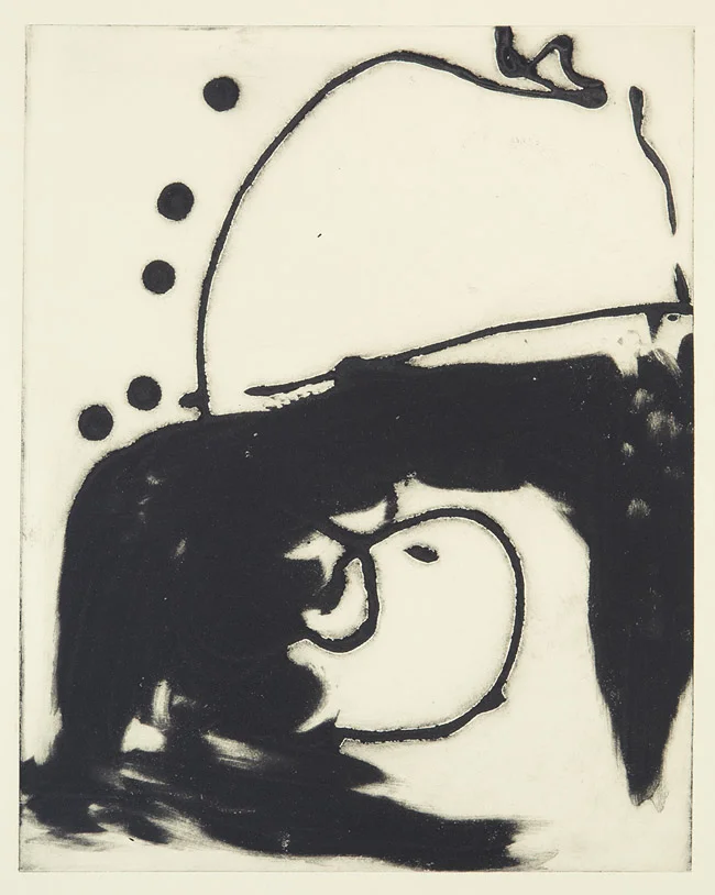 Ducky Carborundum monotype 11 x 14 