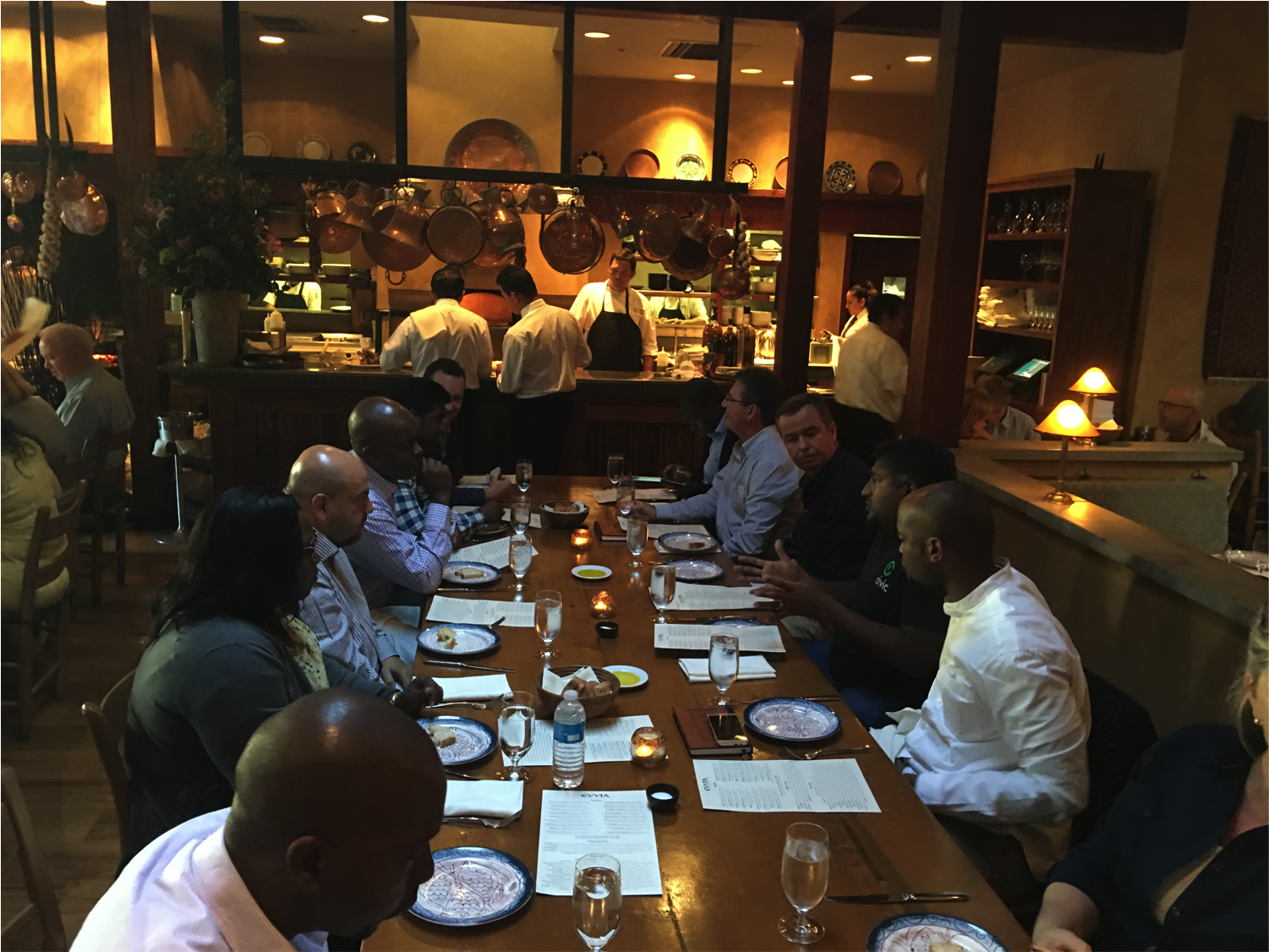 Dinner with Vinny Lingham, co-founder and CEO of Civic.com.