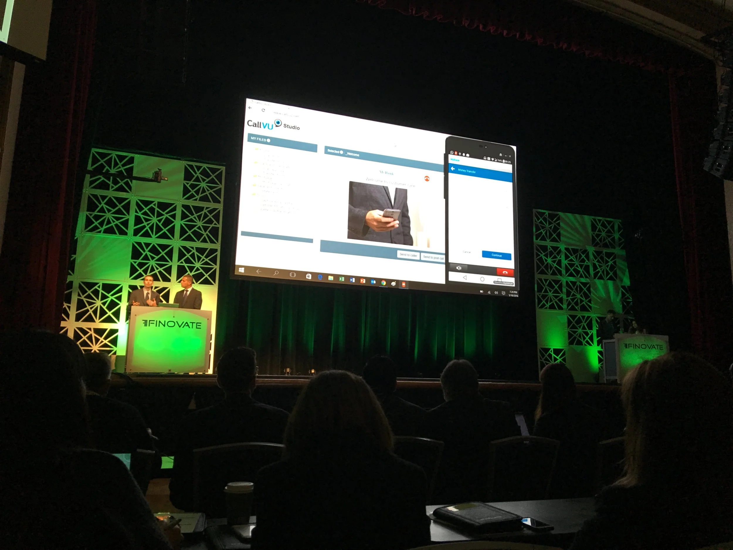 Demo-style format of presentation at the Finovate conference.