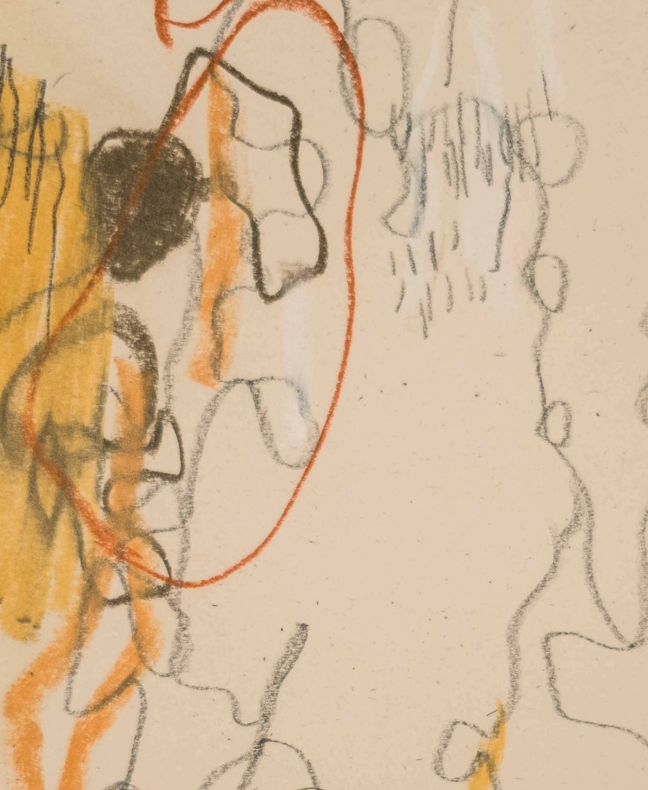 Hold Fast (Detail) / 8.5” x 11” / graphite and chalk pastel on paper