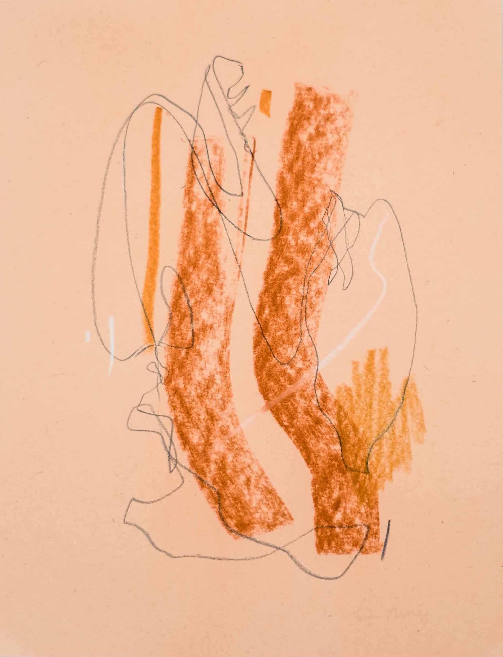 Young Sun / 8.5” x 11” / graphite and chalk pastel on paper