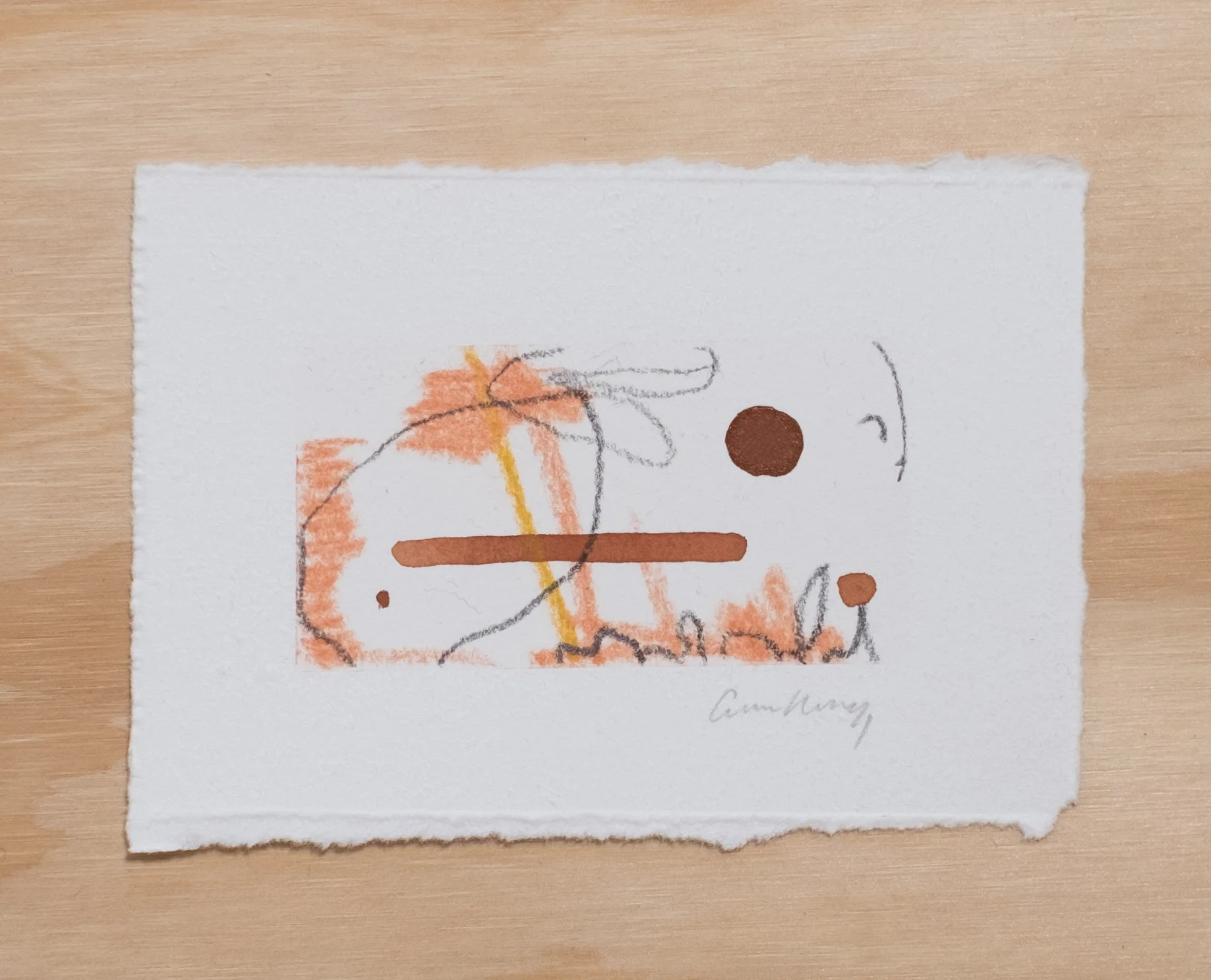 Time Tells / 4.5” x 3” / graphite, watercolor and chalk pastel on cotton paper