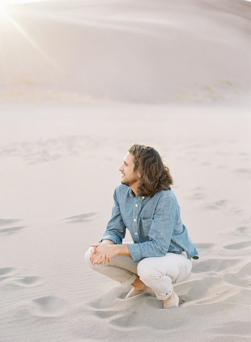 long hair man in colorado on film