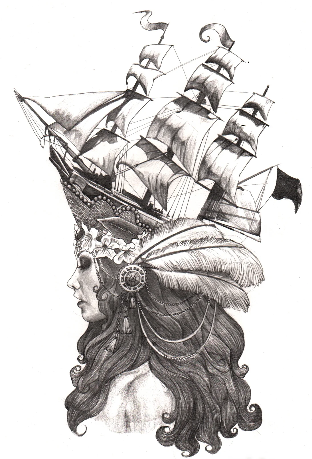 Marie Antoinette Ship Hat