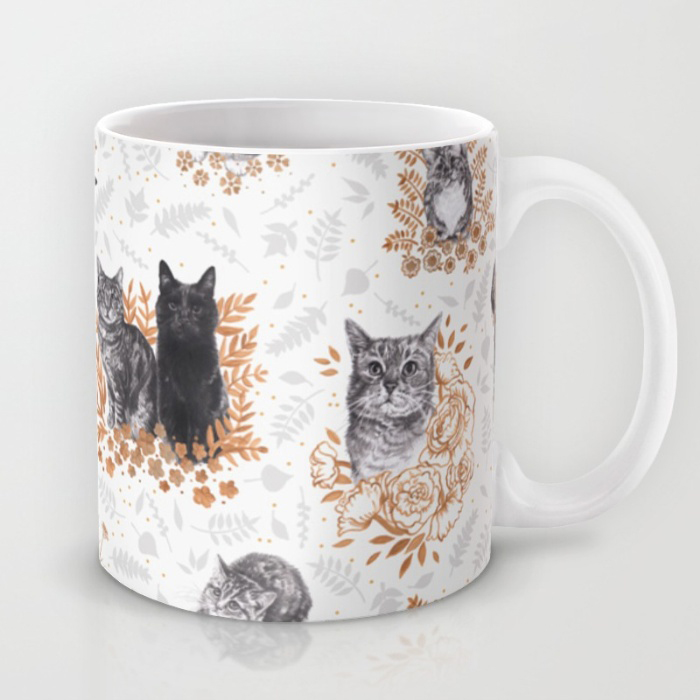 Le Chat Toile de Jouy Mug