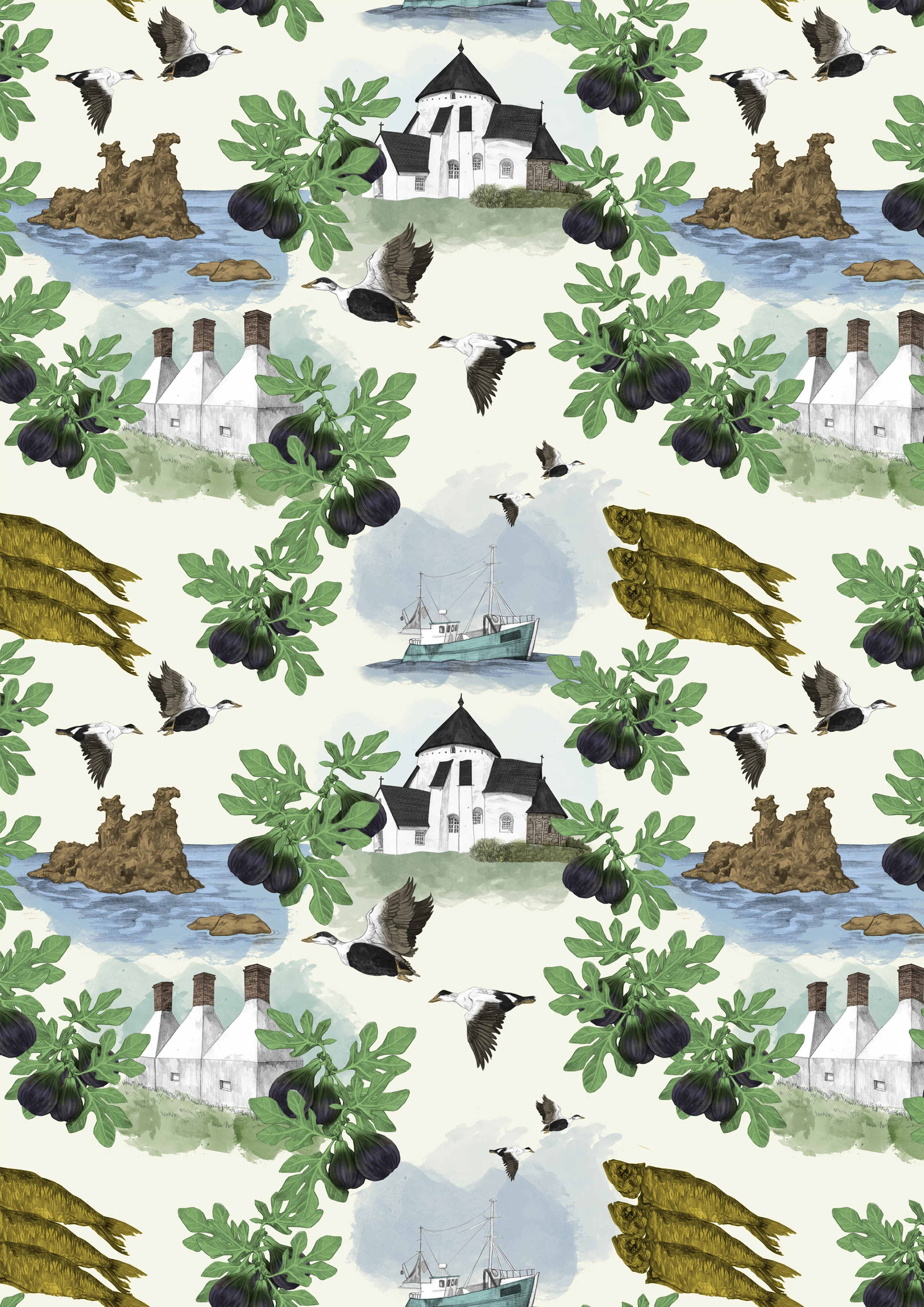Bornholm Hawaiian Shirts