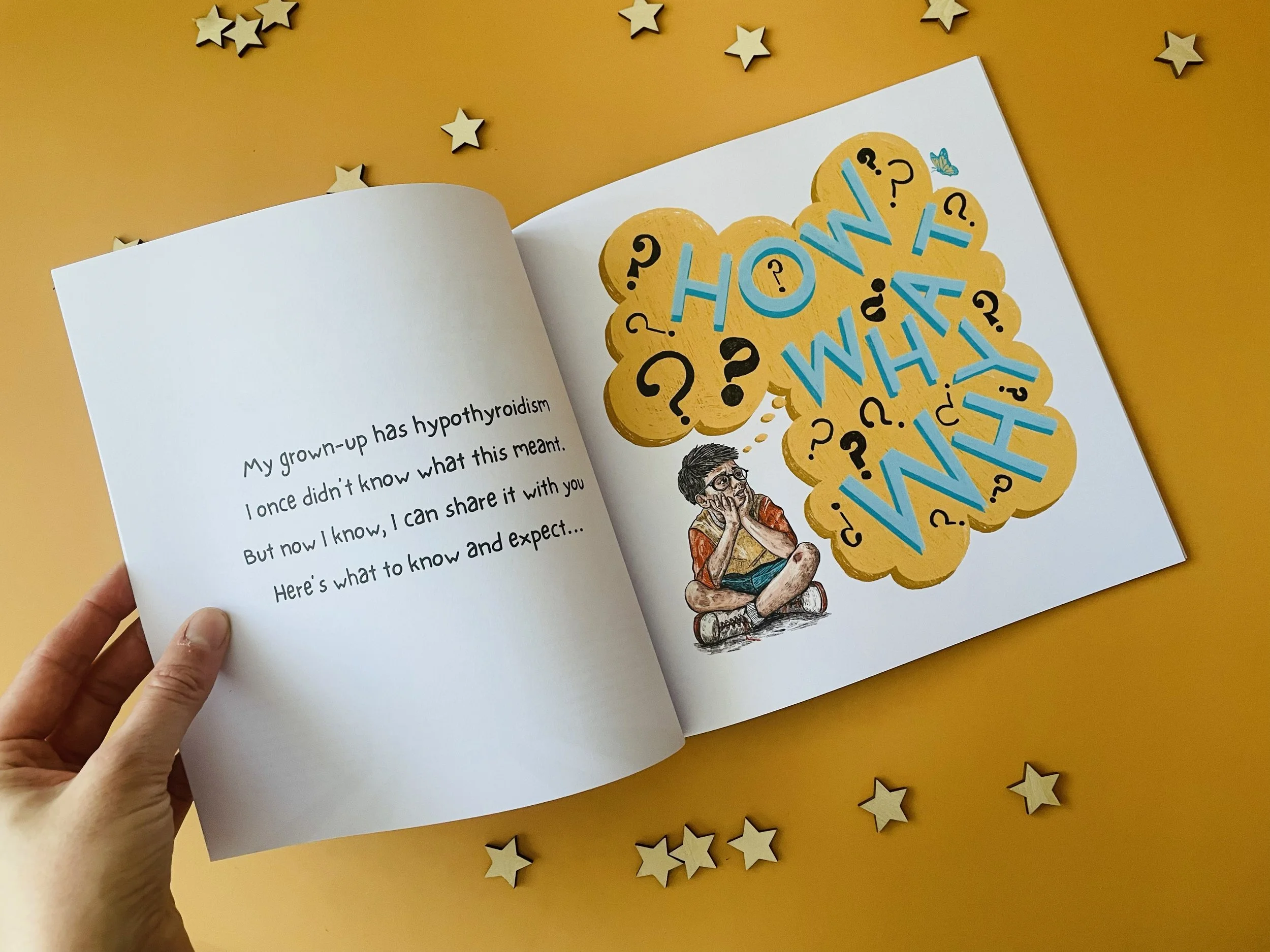 Page illustration from Thyroid Superhero