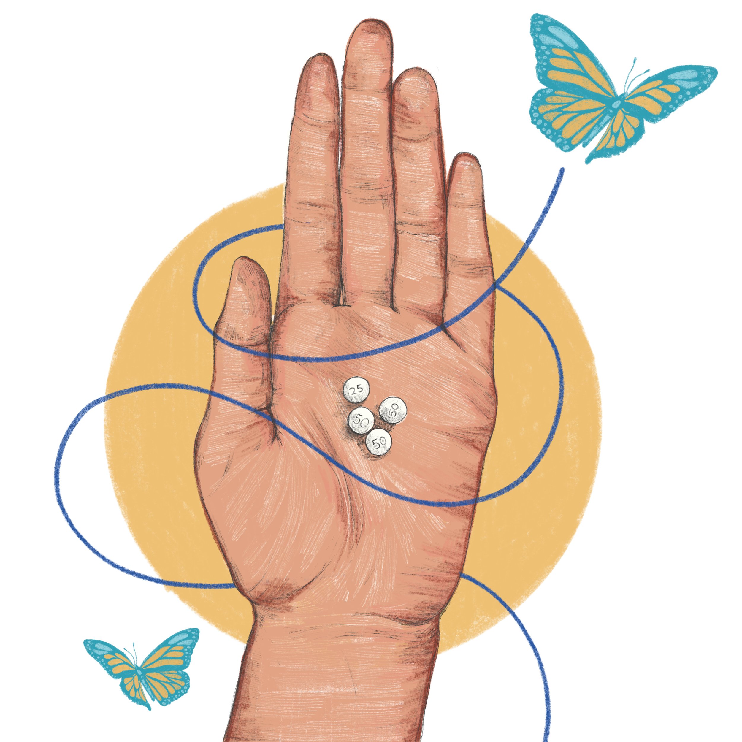 Page illustration from Thyroid Superhero