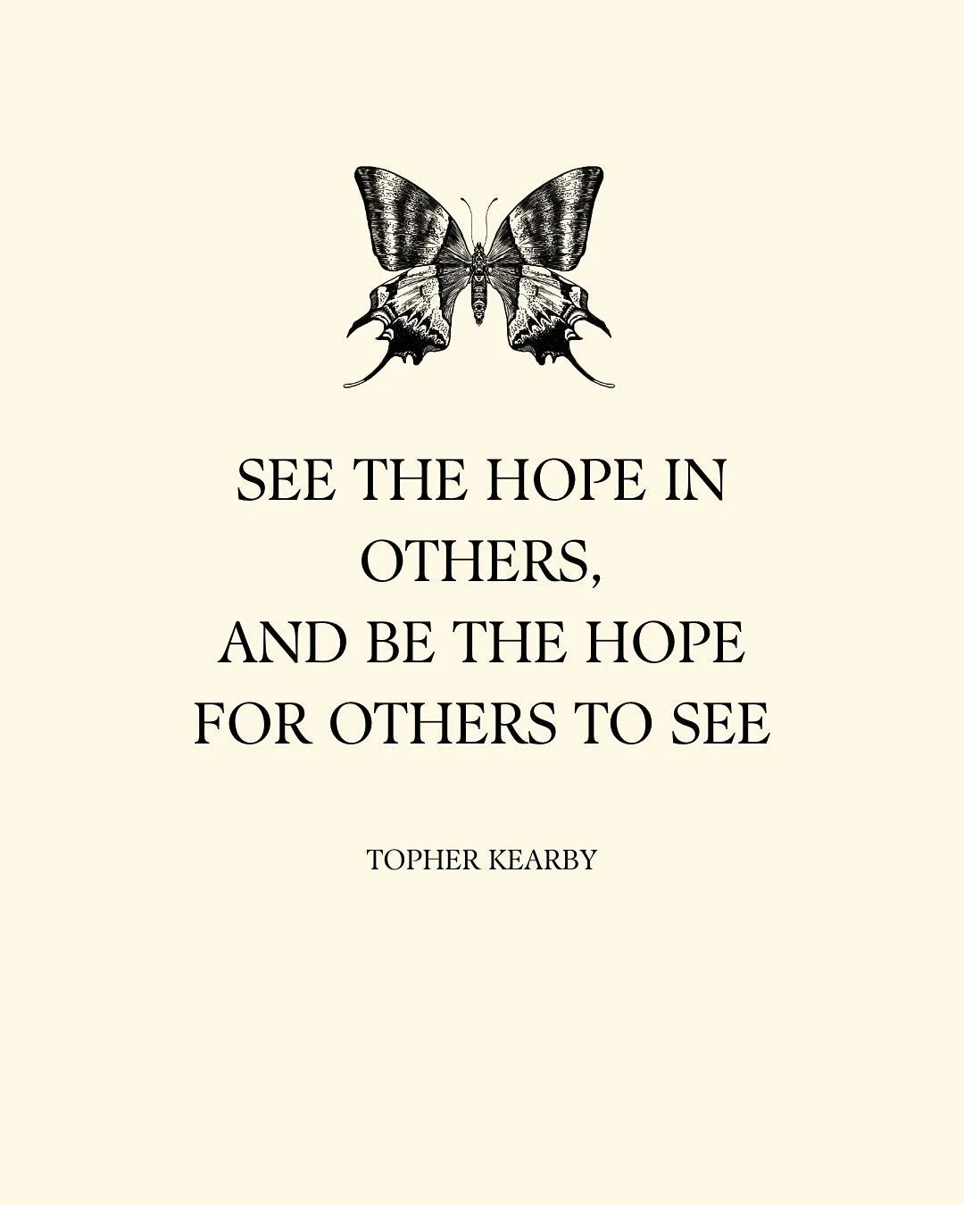Hold this with you when the world feels too heavy and too dark, when people feel too cruel and too blinded by their hate. Always hold on to hope and look for the good ✨

#topherkearby #teinopalpusimperialis #hopeoverfear #illustration #illustrationar