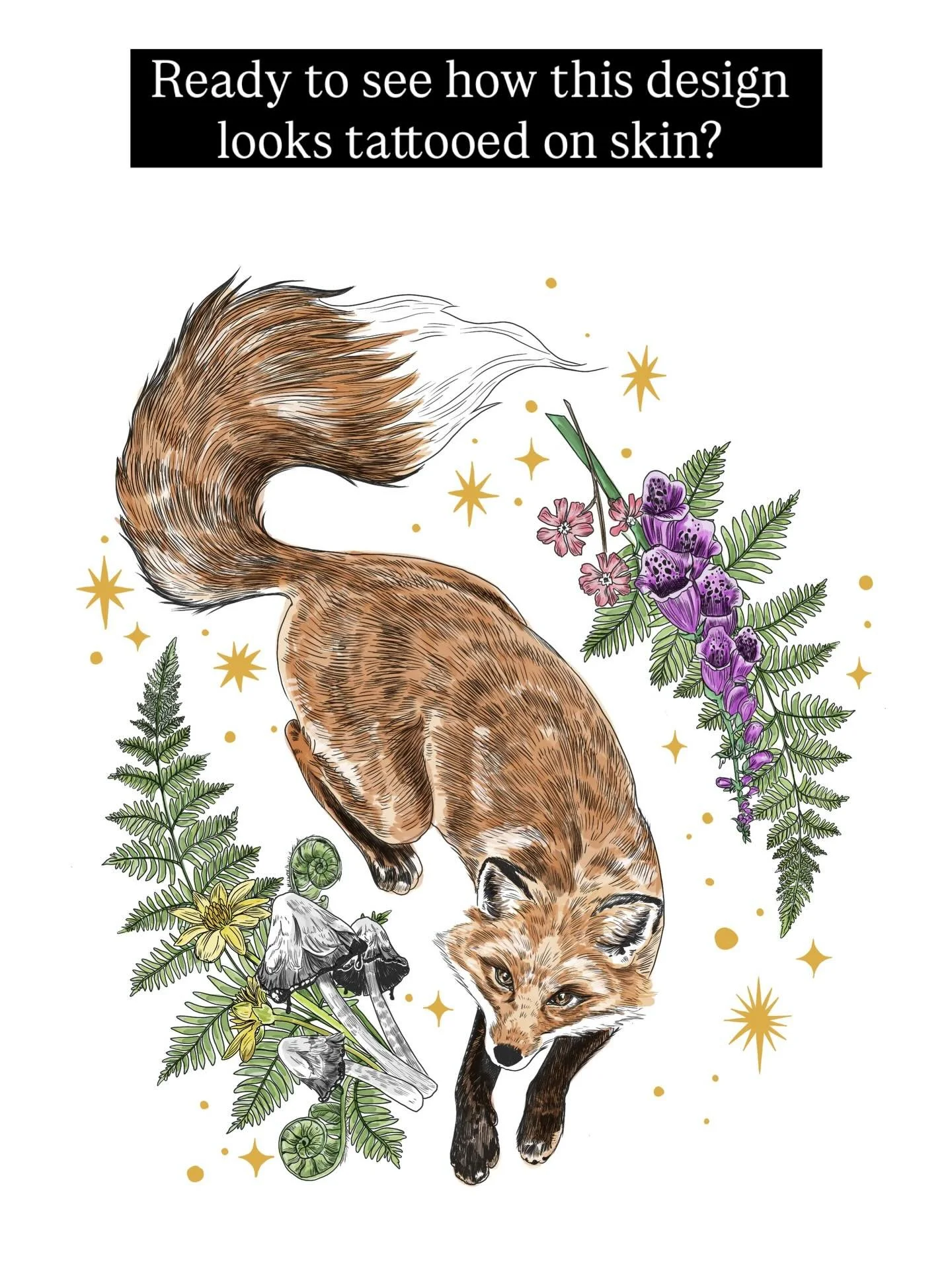 @beccabear_tattoo truly outdid herself transforming my custom tattoo illustration for @bearandbobbin - I cannot believe the detail, the colour and how well she edited the design for the right placement! 

It&rsquo;s never an easy task for a tattoo ar