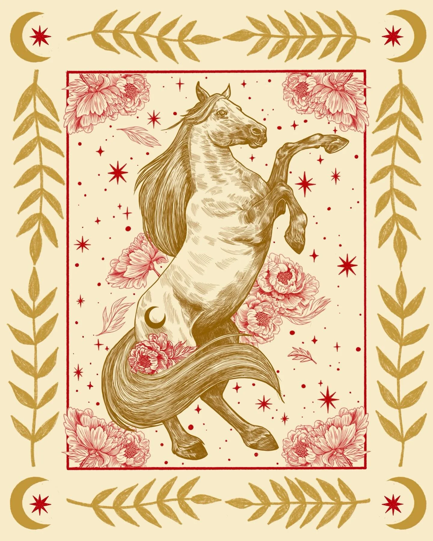 Happy Lunar New Year to all who celebrate ✨🏮🧧

#illustration #yearofthehorse #lunarnewyear #illustrationartists