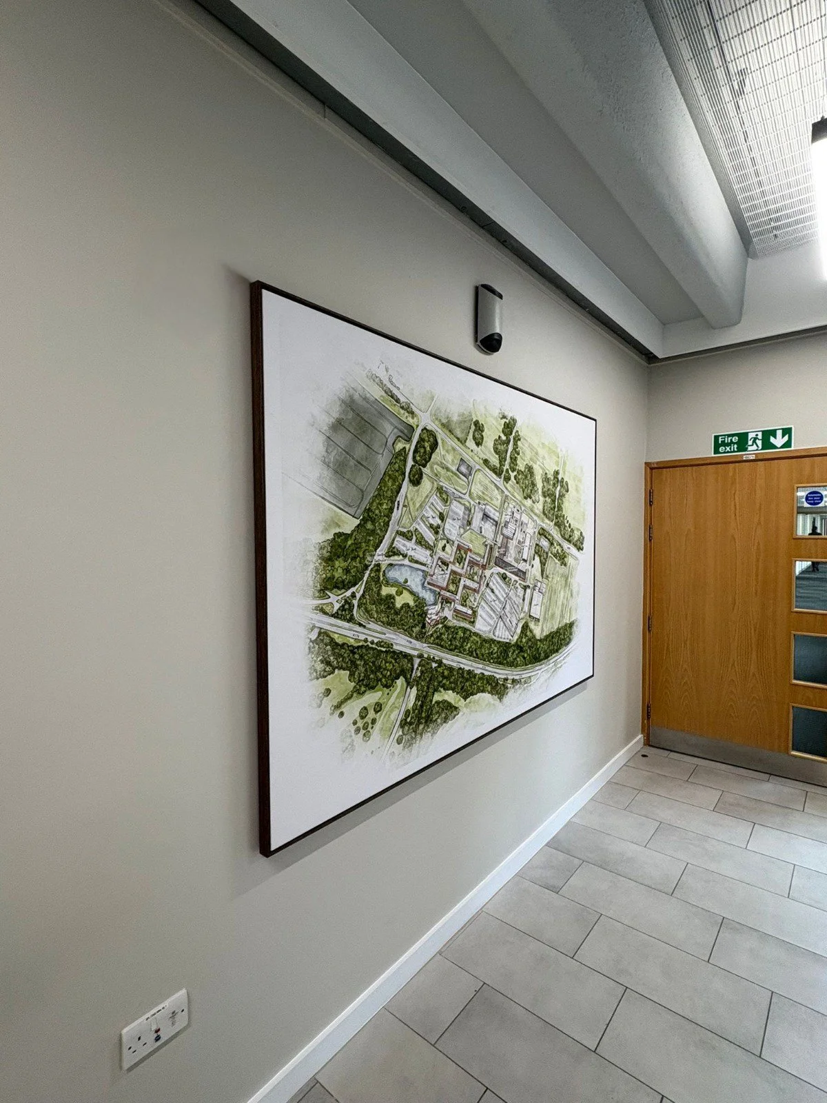 Wilton Centre Illustrated Site Map in situ
