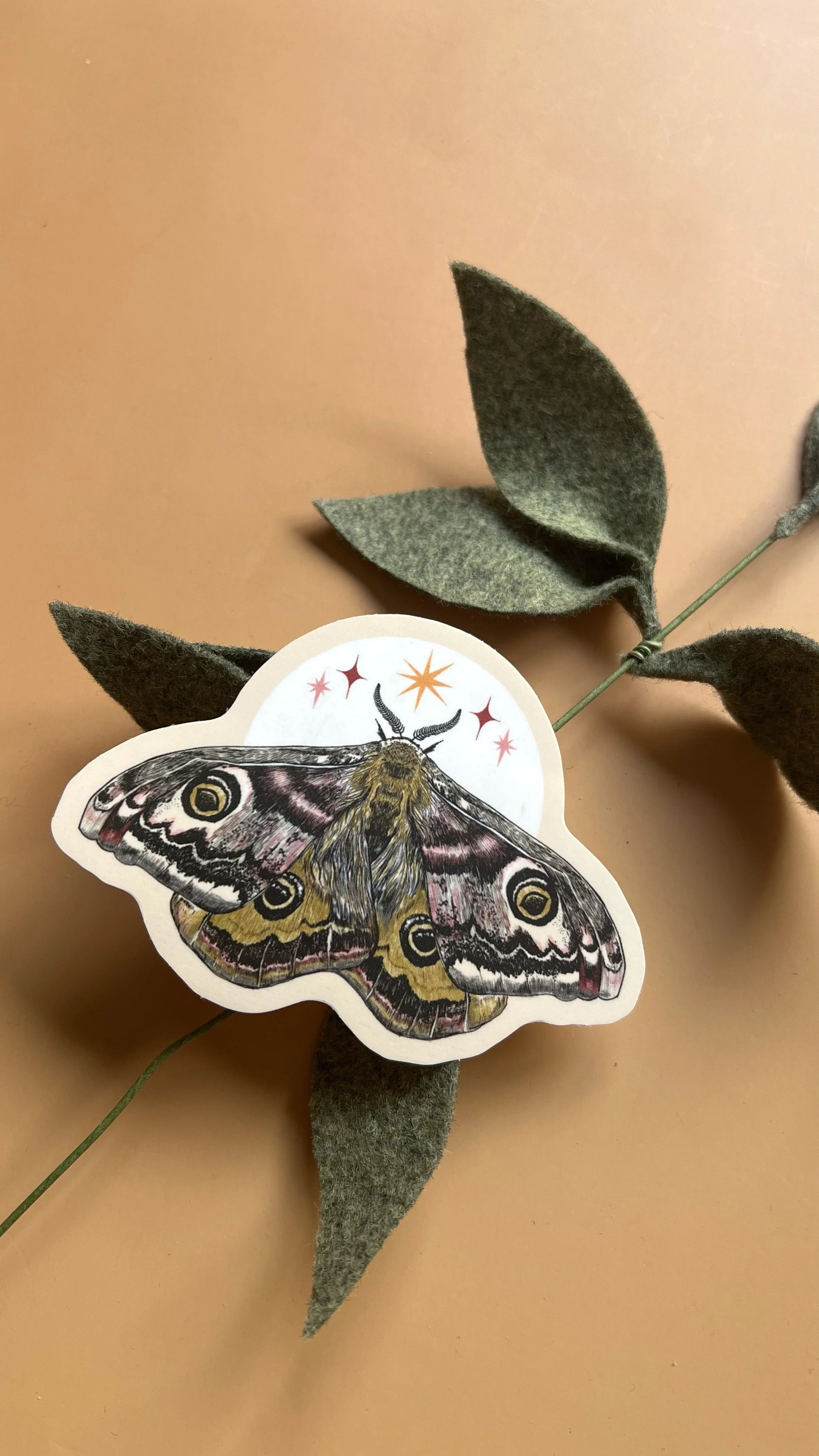 Emperor Moth Sticker