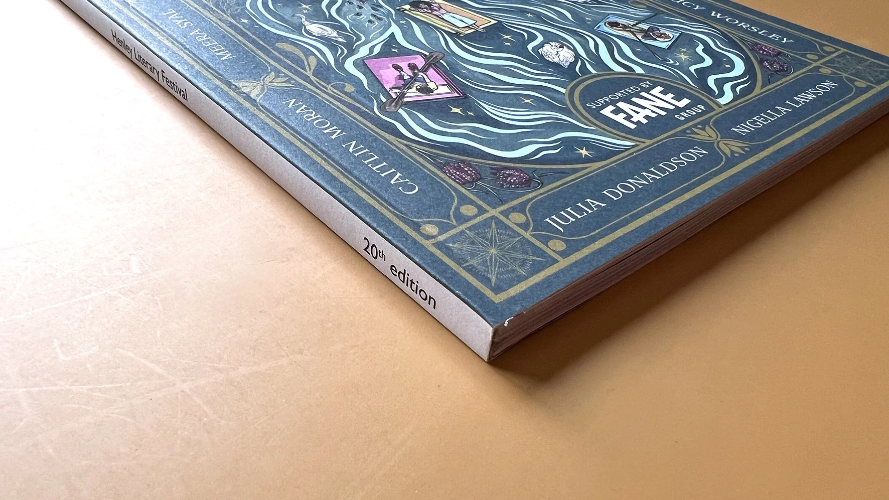 Close up of the cover illustration for Henley Literary Festival