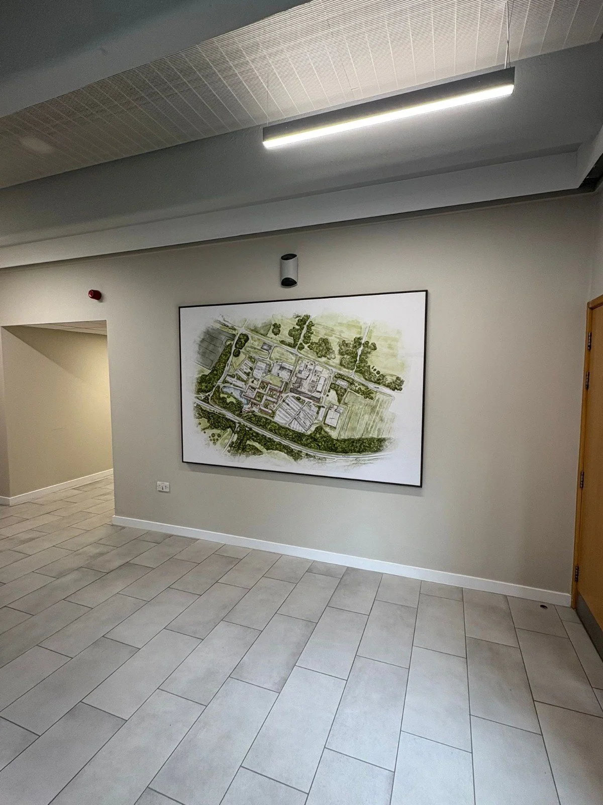 Wilton Centre Illustrated Site Map in situ