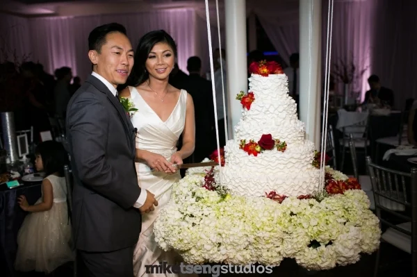 Photo by Mike Tseng Studios Decor by Kim Florist Design
