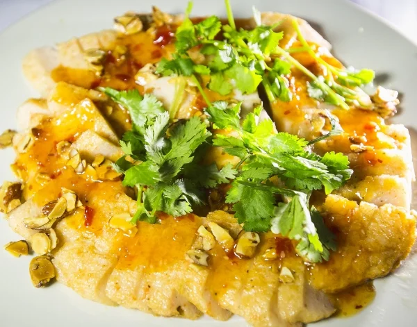 Shrimp paste with roasted almond Chao tom hat nhan