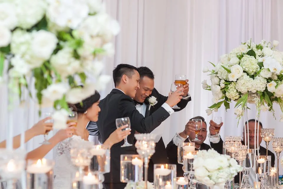 Photo by Jonny Ngo Floral by Angelina Wedding Center 