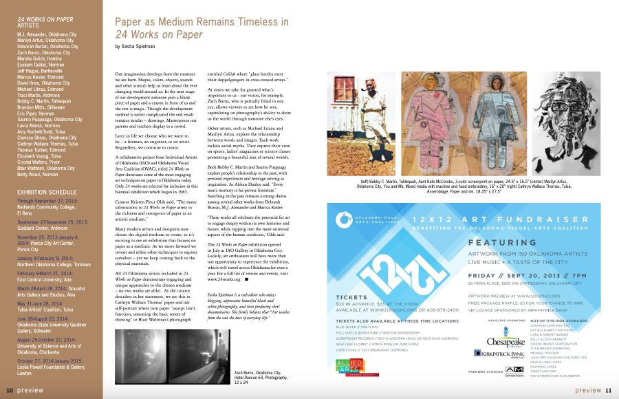 OVAC | Art Focus Oklahoma, September/October 2013