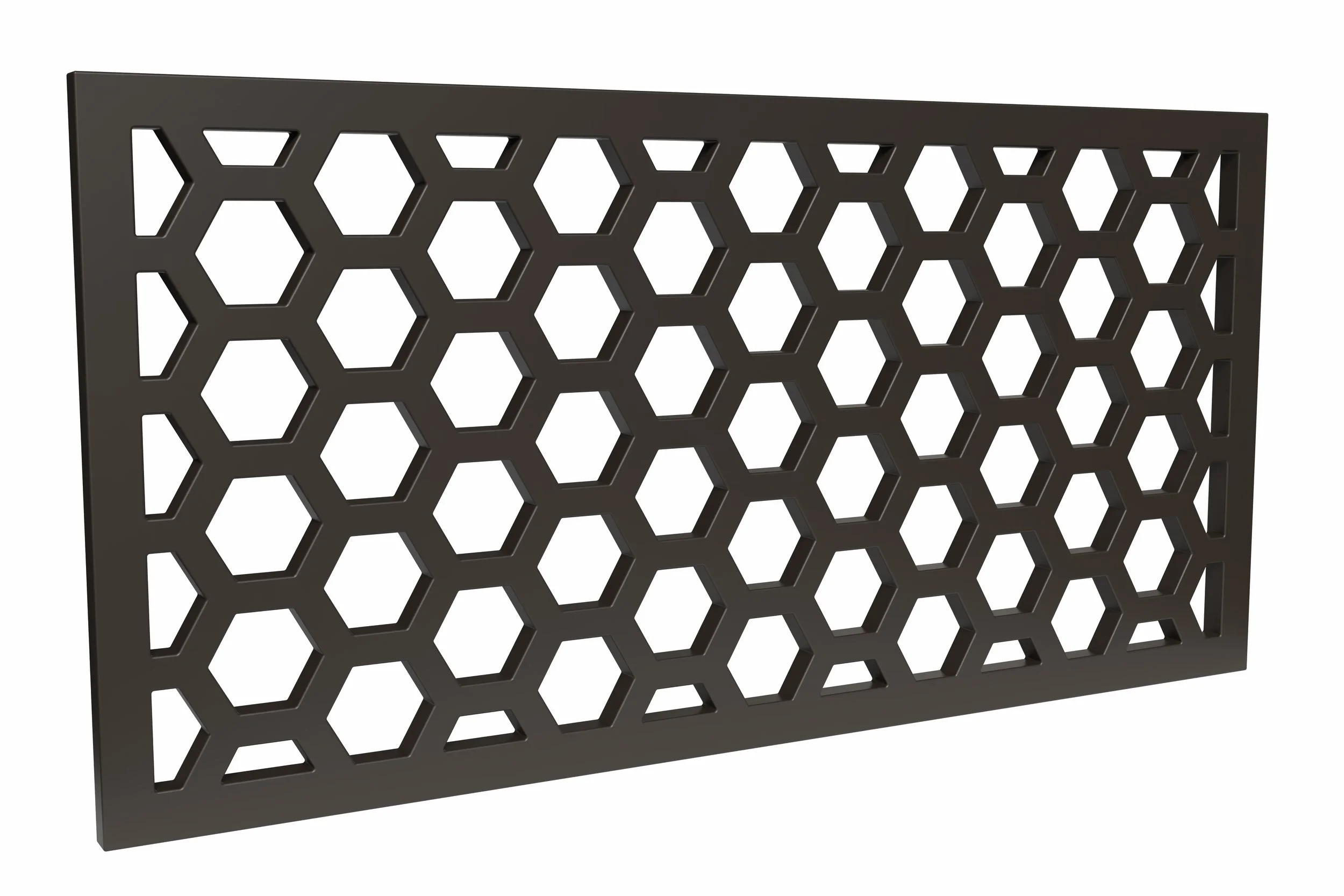 Matte Bronze honeycomb style metal floor register, metal floor vent