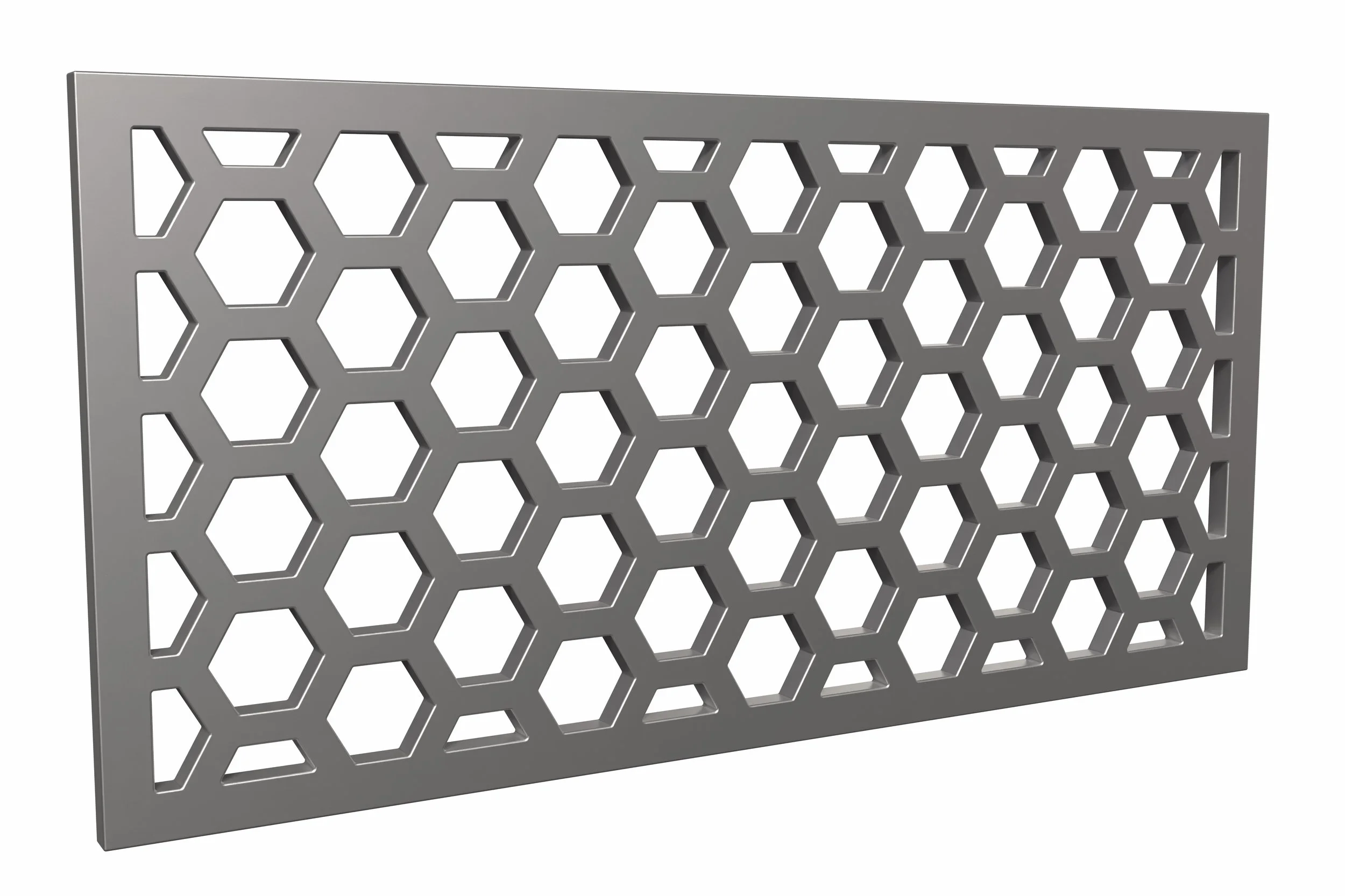 honeycomb gloss silver metal floor register, flush mount metal floor grate, steel flush mount vent