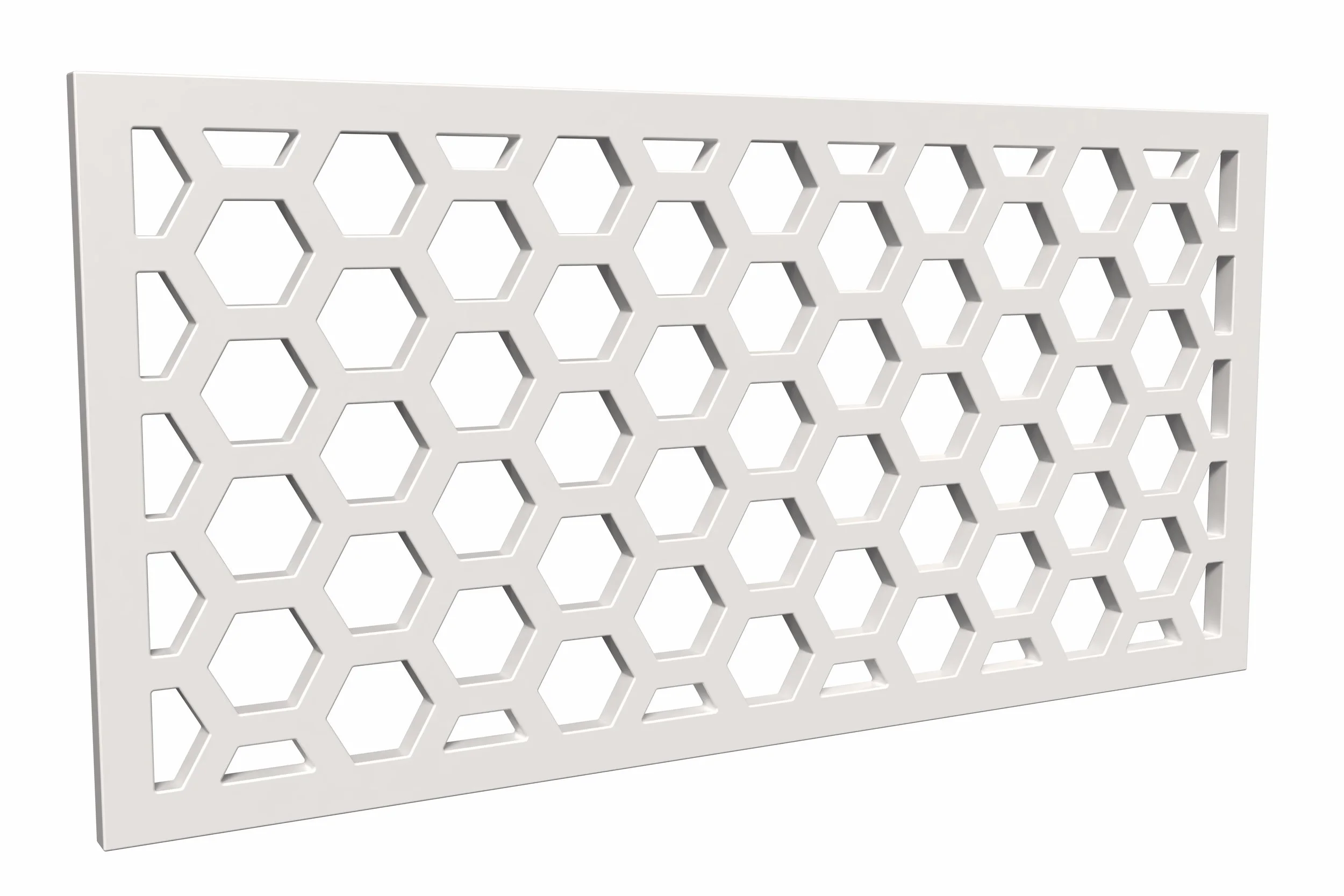 Gloss White Honeycomb metal floor vent, metal floor register, steel floor grate