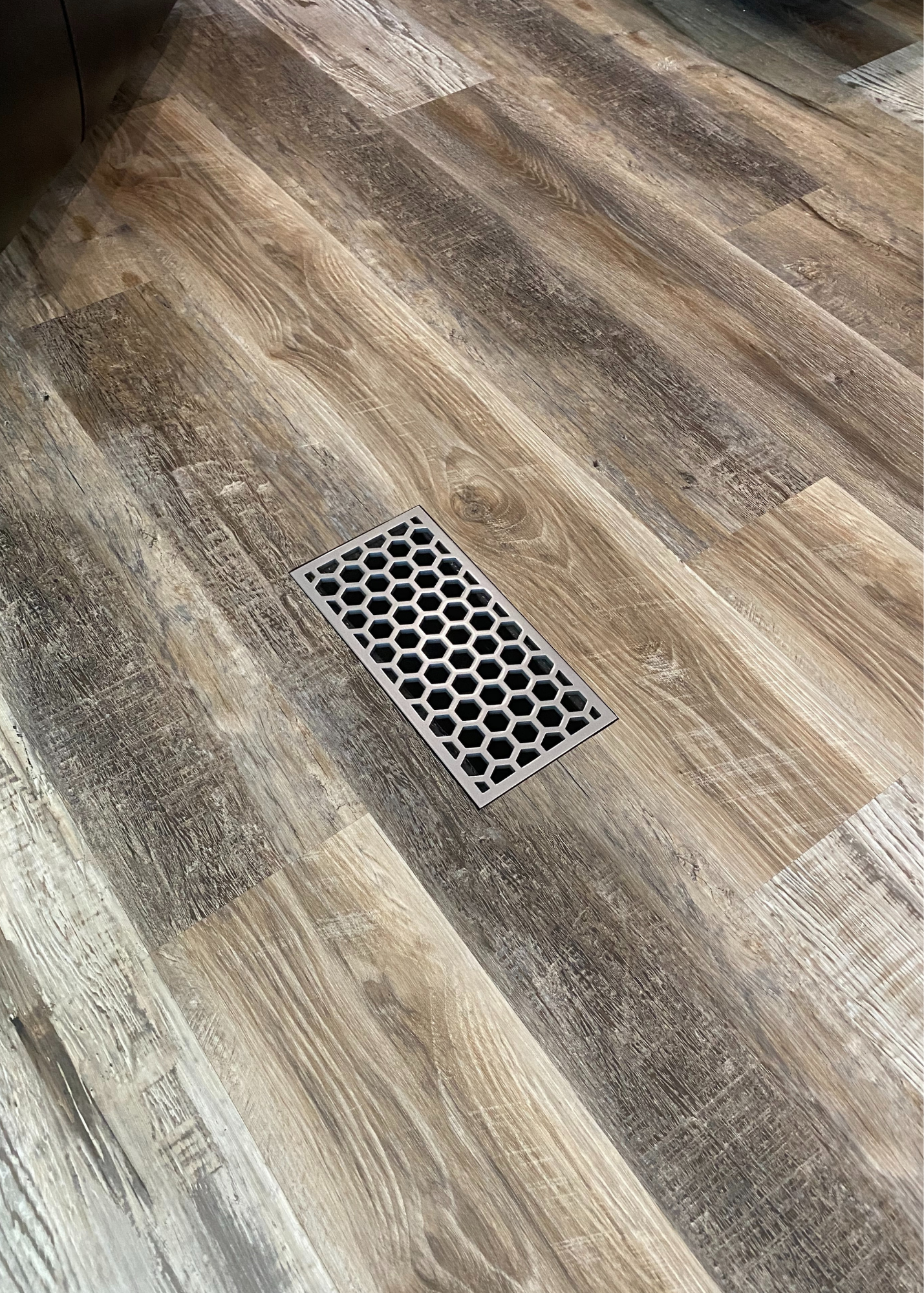 Metal flush mount vent, steal flush mount vent, honeycomb design, Metal floor register