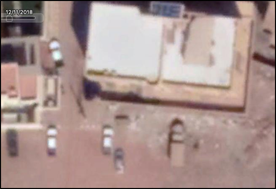 Image of possible Ural 42300 outside of alleged location of Meroe Gold, spotted by Benjamin Strick .