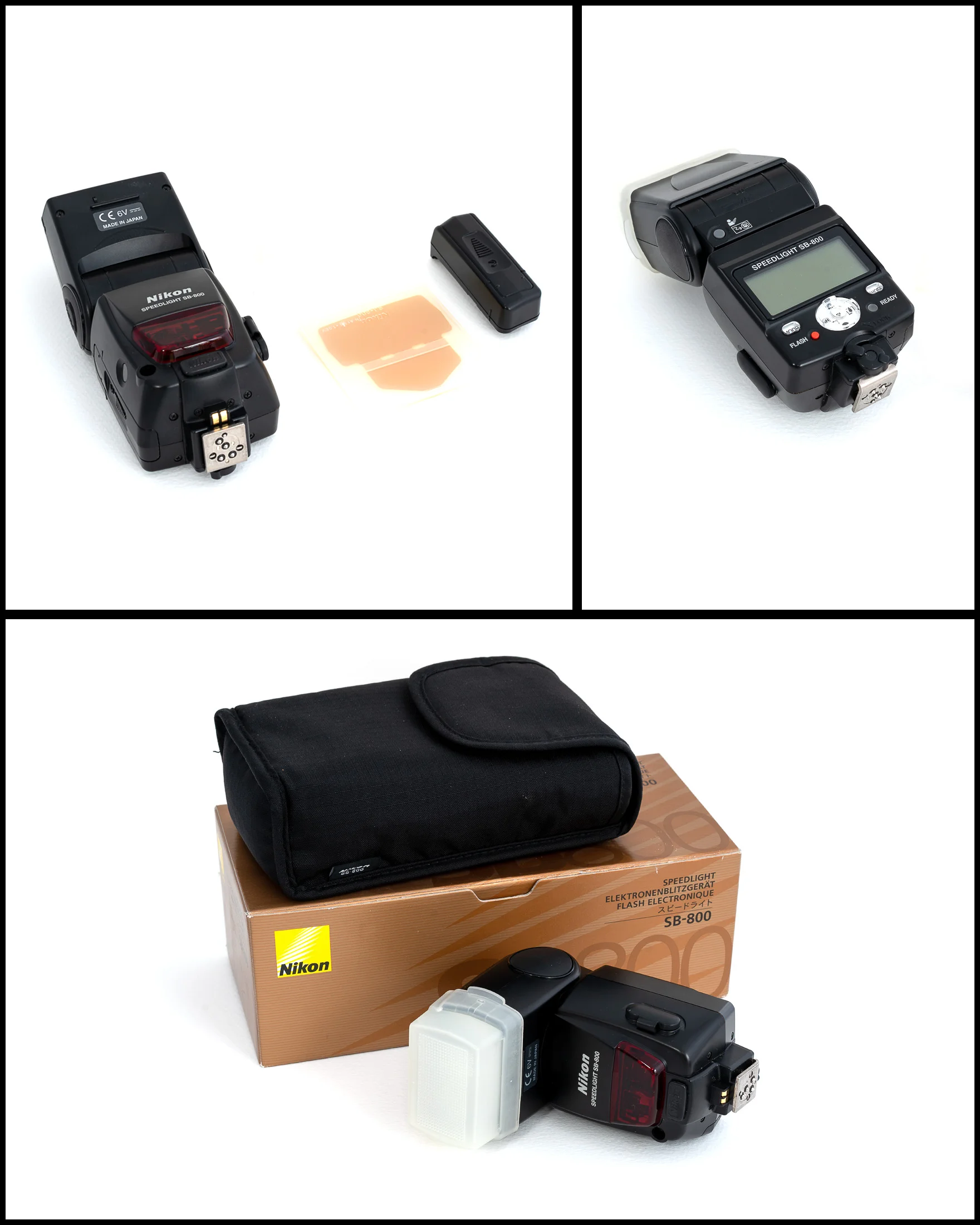Nikon SB-800 Speedlight £125 In excellent condition comes with diffuser, gels, 5th battery adaptor, pouch and original box