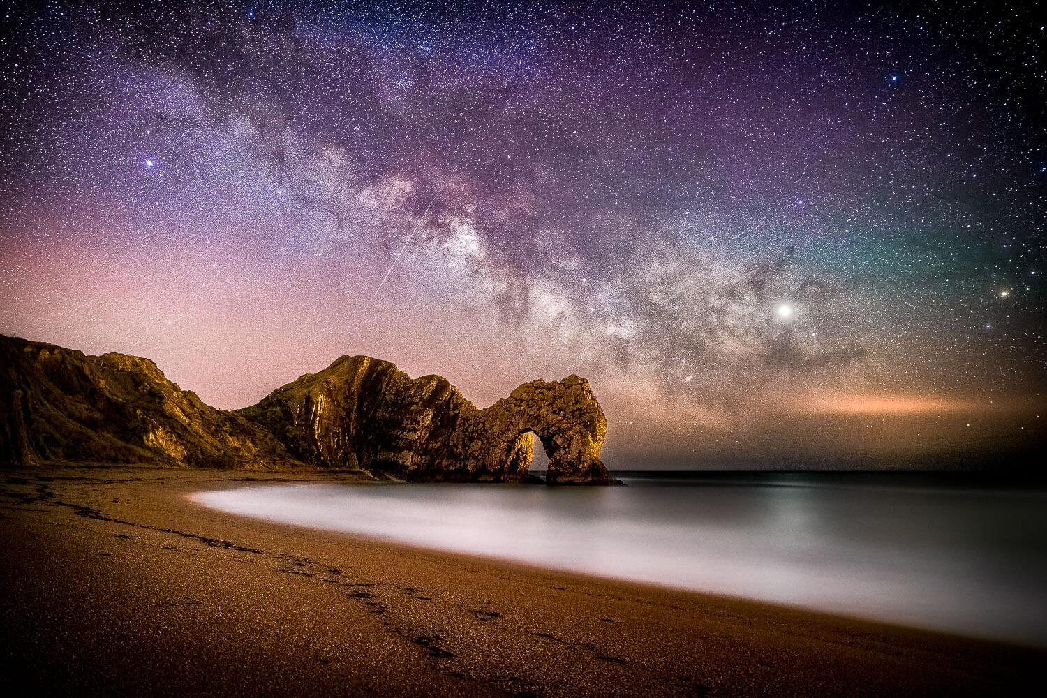 The Milkyways Galatic Core above Durdle Door 